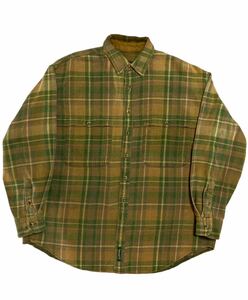 90s Timberland WEATHERGEAR Timberland check shirt flannel shirt flannel outdoor baby flannel weather gear 