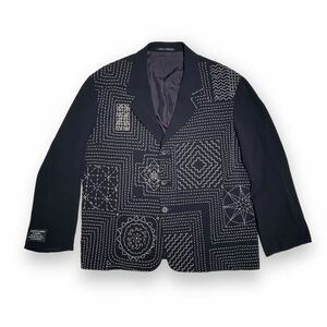 yohji yamamoto pour homme 95ss 刺し子 ジャケット ヨウジヤマモトプールオム vintage ビンテージ 黒 ブラック jacket 