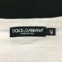 Dolce & Gabbana　ドルチェ＆ガッバーナ　半袖Tシャツ　白　サイズ42【BJAY2044】_画像3
