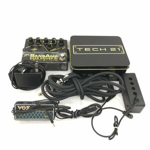 SANS AMP サンズアンプ BASS DRIVER DI TECK21 NYC 3台セット ケーブル付属 アンプ【BJAH9017】