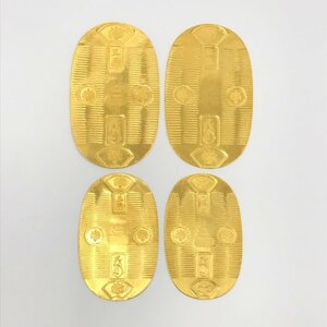 K24 純金 999.9 小判 4点 おまとめ 総重量：112.5ｇ【BJAM6036】