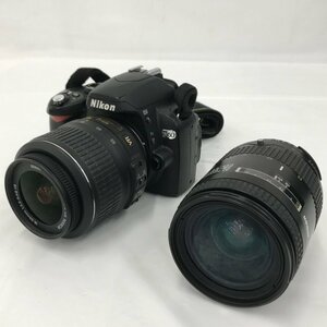 Nikon　ニコン　D60 + AF-S DX NIKKOR 18-55/3.5-5.6 G VR + AF NIKKOR 28-85/3.5-4.5　通電確認済み【BJAO5019】