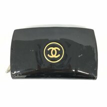 CHANEL シャネル パテント ラウンドファスナー 長財布 13213483【BJAR1030】_画像1