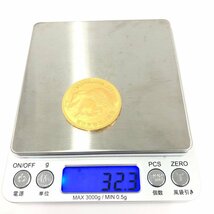 K21.6　フランス　ナポレオン　100フラン金貨　1862　総重量32.3g【BJAY6053】_画像7