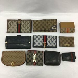 GUCCI グッチ　長財布 二つ折り財布 等 各種財布/キーケース/パスケース　計10点 おまとめ【BJAW7038】