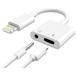 iPhone イヤホン変換アダプター Lightning 3.5mm 充電 音楽 ライトニング イヤホン 交換コネクタ