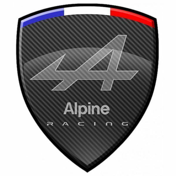 a 海外　限定 送料込み　　アルピーヌ レーシング フランス ALPINE Racing 75mm ステッカー　