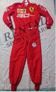  abroad postage included high quality Charles *ru clair Ferrari 2019 F1 racing suit size all sorts replica 