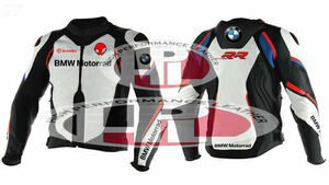 海外 送料込み 　高品質　 BMW Motorrad　　レーシング　レザージャケット　MOTOGP サイズ各種　本革　レプリカ　２
