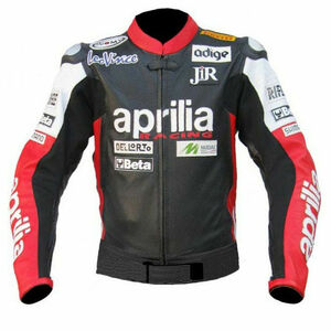 海外 送料込み 　高品質　アプリリア Aprilia 　オーダーメイド可能　レーシング　レザージャケット　MOTOGP サイズ各種　本革　レプリカ