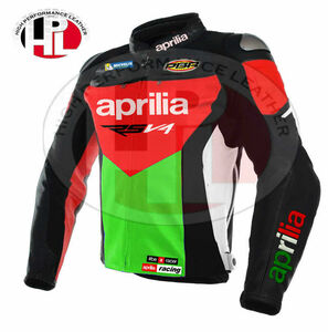 海外 送料込み アプリリア Aprilia 　　オーダーメイド可　レーシング　レザージャケット　サイズ各種　本革　レプリカ