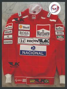  abroad postage included high quality i-ll ton * Senna F1 Replica racing jacket size all sorts 