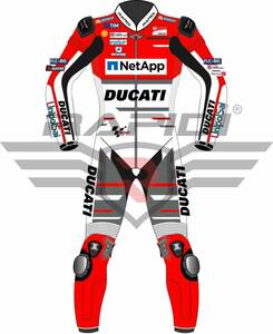 海外 送料込み 　高品質　オーダーメイド可能　ホルヘ・ロレンソ　ドゥカティDUCATI2018　レーシングレザースーツ　サイズ各種 　レプリカ