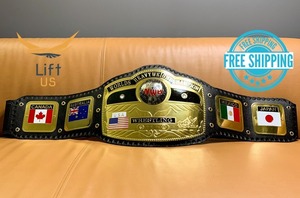 海外 送料込み 　高品質　 NWA Domed Globe World Heavyweight　プロレス　レスリング　チャンピオンベルト　 レプリカ