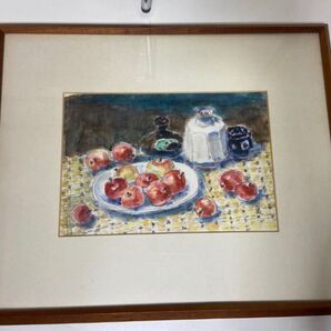 絵画 静物 青山襄先生 骨董品、旧家蔵出し、美術品、縁起物