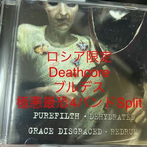 【新品同様】【廃盤超絶激レアCD】 PureFilth & Dehydrated & Grace Disgraced & Redrum（Deathcore &ブルデス 4バンドSplit）【入手不可】