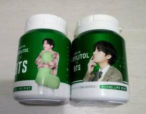 BTS　XYLITOL　ボトルガム　「V」　ベトナム限定　ミニボトル　２種　新品　未開封　キシリトール　テテ　テヒョン　ブイ　ヴィ　レア　