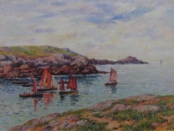 Henri Moret, PORSPODER, 海外版超希少レゾネ, 新品額付, ara, 絵画, 油彩, 自然, 風景画