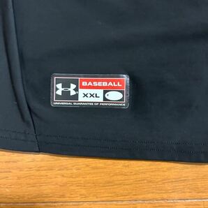 UNDER ARMOUR アンダーアーマー インナーシャツ コンプレッションシャツ インナーウエア スポーツウェア モックネック XXL 2XL 黒 ブラックの画像4