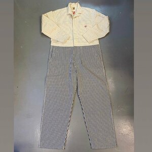 *HUMAN MADEhyu- man meido*WORK OVERALL stripe all-in-one 