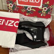 本物 美品 ケンゾー KENZO CHELSEA BOOTS ブラック 41 レインブーツ シューズ 26cm ブーツ_画像1