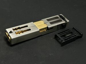We-Tech G18C ガスブローバック ダブルバレルスライド Silver ＋ ブリーチ　検索：ガスガン/グロック/Glock/ハンドガン