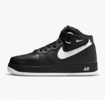 ナイキ エア フォース 1 ミッド ‘07 NIKE AIR FORCE 1 MID '07 BLACK/BLACK/WHITE メンズ スニーカー DV0806-001 ジョーダン_画像3