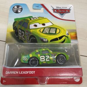 マテル カーズ キャラクターカー DARREN LEADFOOT ダレン リードフット MATTEL CARS ミニカー 82 シャイニー　ワックス