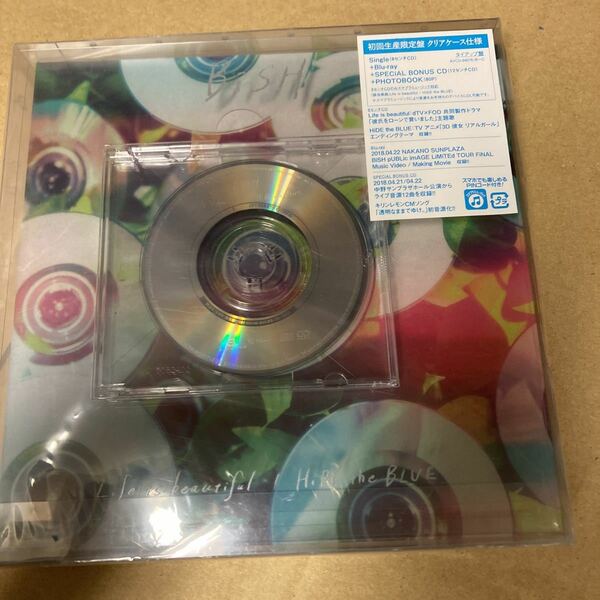 即決 CD BiSH 「Life is beautiful/HiDE the BLUE」 初回生産限定盤 BD付 新品未開封