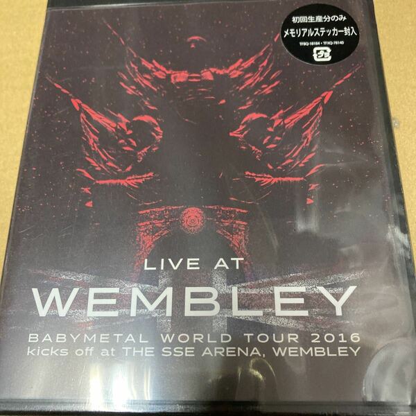 即決 LIVE Blu-ray 「LIVE AT WEMBLEY」 BABYMETAL WORLD TOUR 2016 kicks off at THE 初回仕様 新品未開封 zz