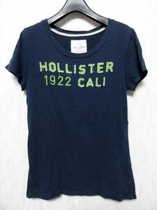 ホリスター HOLLISTER 半袖 Tシャツ カットソー 紺 ネイビー L 東5590