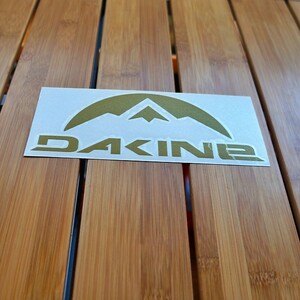 DAKINE ダカイン マウンテン ステッカー ゴールド アロハ Hawaii ８０８ ハワイ雑貨 アメ車 アメリカ 北米トヨタ 北米日産 北米 HDM