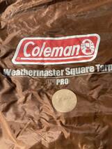 Coleman／コールマン ウェザーマスター スクエアタープ 大型タープ グループキャンプ BBQ必須 当時最高峰 GWバーベキュー準備【補修あり】_画像2