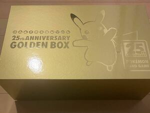 傷あり ポケモンカード ゴールデンボックス 25周年 25th ANNIVERSARY GOLDEN BOX プレイマット デッキケース コイン サプライのみ