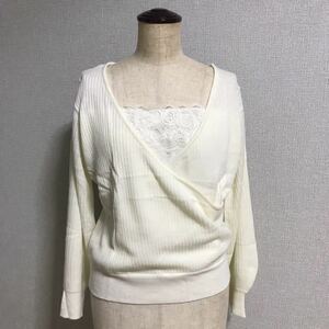  new goods OLIVE des OLIVE Olive des Olive knitted white sweater tops cut and sewn piling put on manner white 
