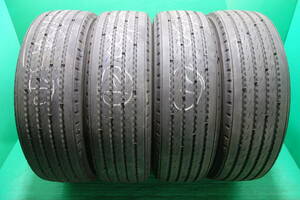 K2421-21 送料無料 265/60R22.5 143/140J 夏Tires TB 4本set Bridgestone R185 70% tread 202009製