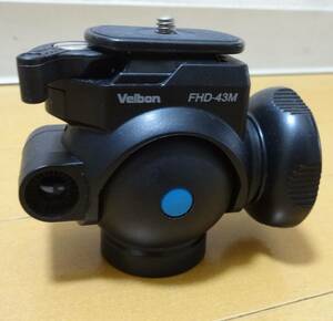 ■パンハンドル欠品■ベルボン Velbon フリュード雲台 FHD-43M シュープレート クイックシュー機構 小型ビデオカメラ 動画撮影 三脚