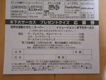 木下大サーカス 幕張新都心 イオンモール特設会場 割引券 プレゼント応募券 2024.02.12まで スーパーミラクルイリュージョン安価格安発送_画像7