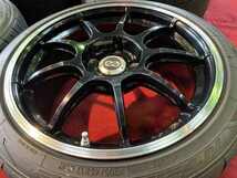 CR-Z　スイフトスポーツ　エンケイ　RSM9　ピアノブラックFr・Rr8.0J‐17　+48　114.3　5H　75Φ　NITTO　NT555　G2　205/45R17　4本セット_画像4