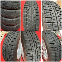 綺麗！20年式。7分山。 BRIDGESTONE ECO FORME SE/CRS-10 15インチ×6J ＋45 100/5穴 BRIDGESTONE 195/65R15 スタッドレス4本。プリウス等_画像6