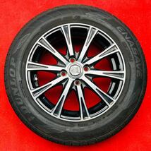 20年式バリ溝。WEDS RIZLEY 15インチ× 5.5J +42 PCD100/4穴社外DUNLOP 185/65R15ラジアル4本。 アクア ヤリス ヴィッツ フィット他等。_画像4