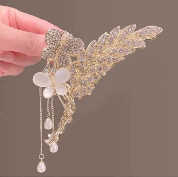 ★現品限り&新品★⑧葉っぱ&蝶々 ヘアクリップ バンスクリップ バレッタ ヘアアクセサリー
