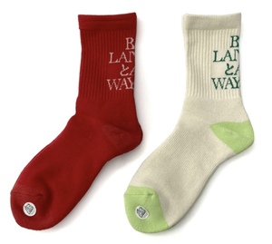 新品 BALANSA ALWAYTH MY LOADS ARE LIGHT ソックス SOCKS 靴下 2種セット バランサ オールウェイズ ennoy クリーク Creek エンノイ