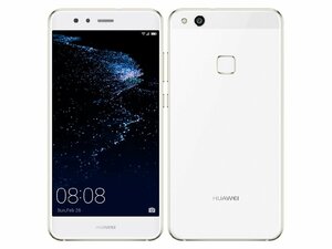 中古美品 本体のみ HUAWEI P10 lite UQ版 パールホワイト SIMフリー