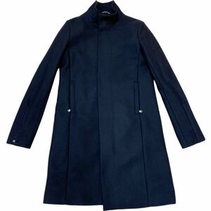 【極上 40サイズ 国内正規品】DIESEL BLACK GOLD レディース ウールコート ネイビー