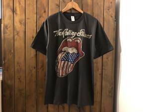 新品●ローリングストーンズ　US 1981 TOUR　ビンテージスタイル　Tシャツ[XL]●ブルース/サイケデリック/ロックバンド/ROLLING STONES