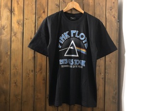 新品●ピンクフロイド　THE DARK SIDE OF THE MOON US TOUR 1973　プリントTシャツ［L］●狂気/ロックバンド