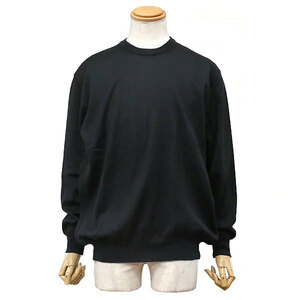 [ free shipping ][ genuine article ] beautiful goods *BALLY Bally * men's sweater * black black *#48 M size * wool 100%* simple * on goods * stylish *