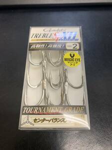 がまかつ トリプルフック トレブル SPXH #2 シイラ、カツオ、ヒラマサ、ブリ、マグロ　在庫2