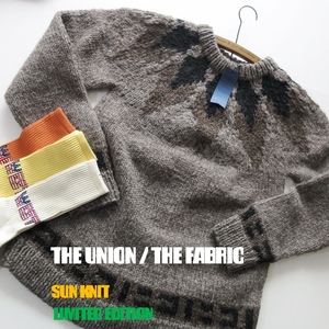 【THE UNION｜THE FABRIC】新品 数量限定 SUN KNIT ネパール製 ハンドニット セーター!! （定価 29700円）